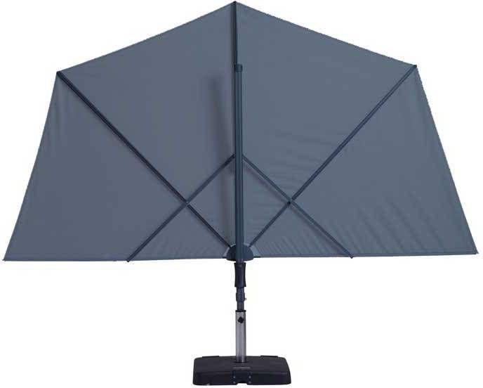 Madison Balkonparasol Sun Wave 270x150 cm saffierblauw