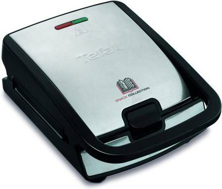 Tefal 2 in 1 combi wafelijzer SW852D Snack Collection Sandwich en wafelmaker, platen met antiaanbaklaag, geschikt voor de vaatwasser, met velerlei functies uit te breiden