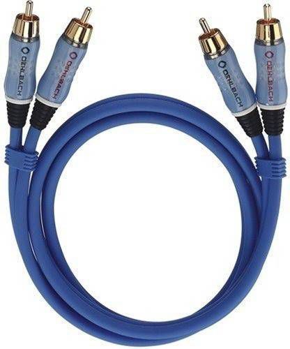 Oehlbach Audio cinchkabel Stereo 2, 0 m Mini jack kabel Blauw