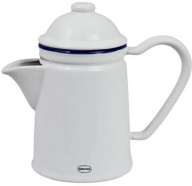 Cabanaz Retro Koffie En Theepot Classic White