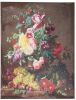 Clayre & Eef Schilderij 60x80 cm Bruin Rood Canvas Rechthoek Bloemen online kopen