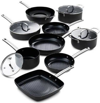 ISENVI Murray Chef Culinair set Pannenset 9 delig RVS grepen