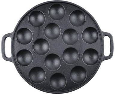 Orange85 Poffertjespan 24cm Inductie Elektrisch Gas Gietijzeren