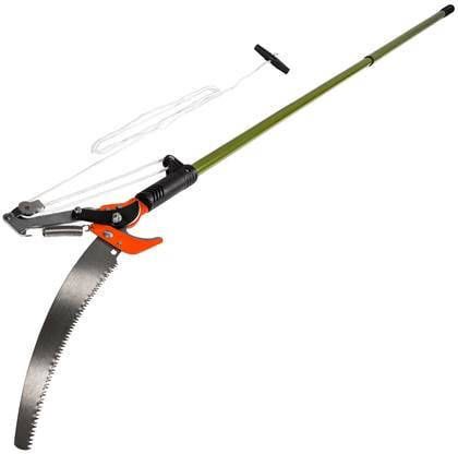 tectake Telescopische takkenschaar met trekkoord en zaag