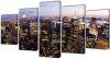 VidaXL Canvas muurdruk set Horizon New York skyline 200 x 100 cm online kopen