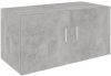 VidaXL Hangkast 80x39x40 cm spaanplaat betongrijs online kopen
