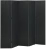 VidaXL Kamerscherm met 5 panelen 200x180 cm staal zwart online kopen