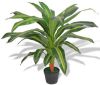 VidaXL Kunst dracena plant met pot 90 cm groen online kopen