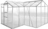 VidaXL Tuinkas 2 secties met holle panelen aluminium online kopen