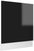 VidaXL Vaatwasserpaneel 59, 5x3x67 cm spaanplaat hoogglans zwart online kopen