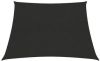 VIDAXL Zonnezeil 160 g/m&#xB2, 3/4x2 m HDPE zwart online kopen