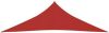 VIDAXL Zonnezeil 160 g/m&#xB2, 4x4x5, 8 m HDPE rood online kopen