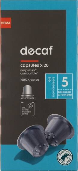 HEMA Koffiecups Decaf 20 Stuks