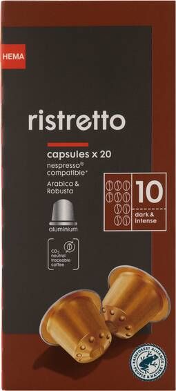 HEMA Koffiecups Ristretto 20 Stuks
