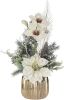 KLiNGEL Bloemstuk Kerstster/magnolia Wit online kopen