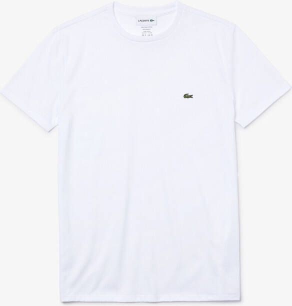 Lacoste T Shirt Grijs 1ht1 mens tee shirt cca silver , Grijs, Heren