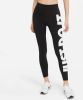 Nike Sportswear Essential Legging met hoge taille en graphic voor dames Zwart online kopen