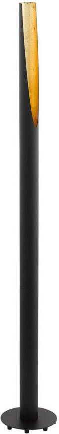 EGLO Staande ledlamp BARBOTTO zwart, goud/ø6 x h137 cm/inclusief 1x gu10(elk 4, 5w, 400lm, 3000k)/warm witte lichtkleur van staal staande lamp staande lamp staande lamp lamp voor de woonkamer vloerlamp lamp