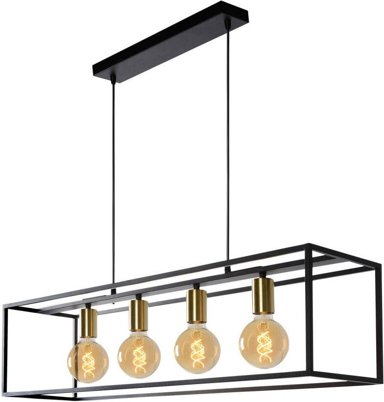 Lucide hanglamp Ruben zwart 92x22x150 cm Leen Bakker