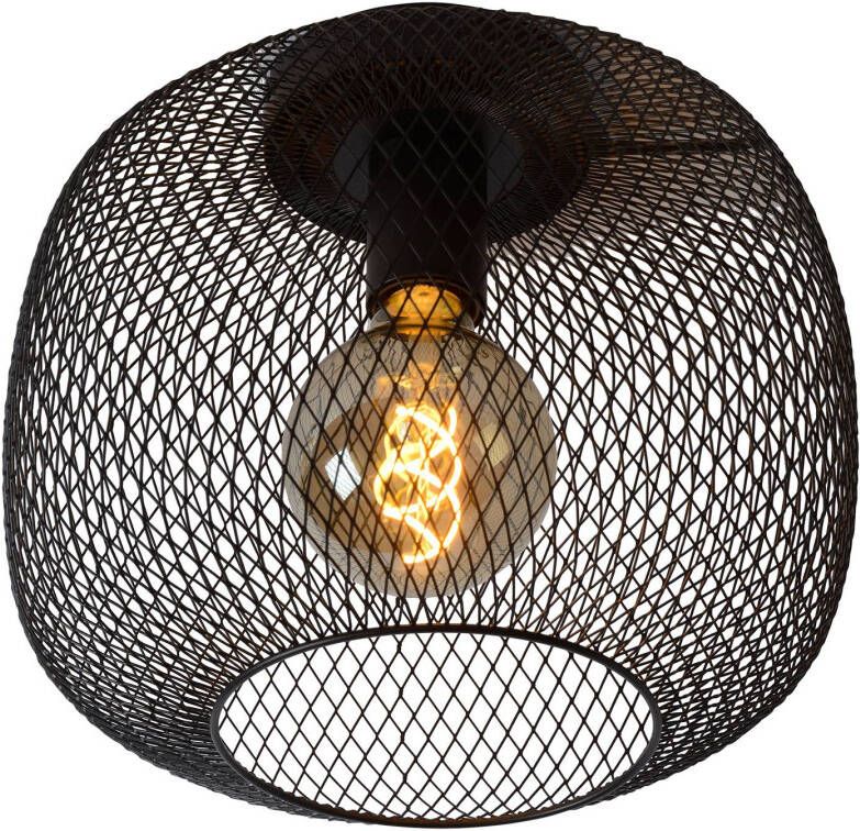 Lucide plafonnière Mesh zwart Ø30x25, 5 cm Leen Bakker