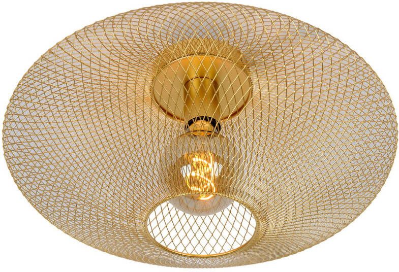 Lucide Mesh Plafonnière Ø 45 Cm 1xe27 Mat Goud/Messing