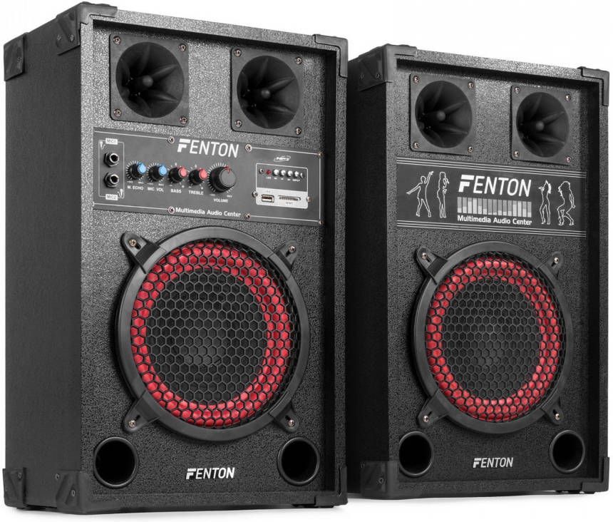 Fenton SPB 10 Actieve speakerset 10" 600W met Bluetooth
