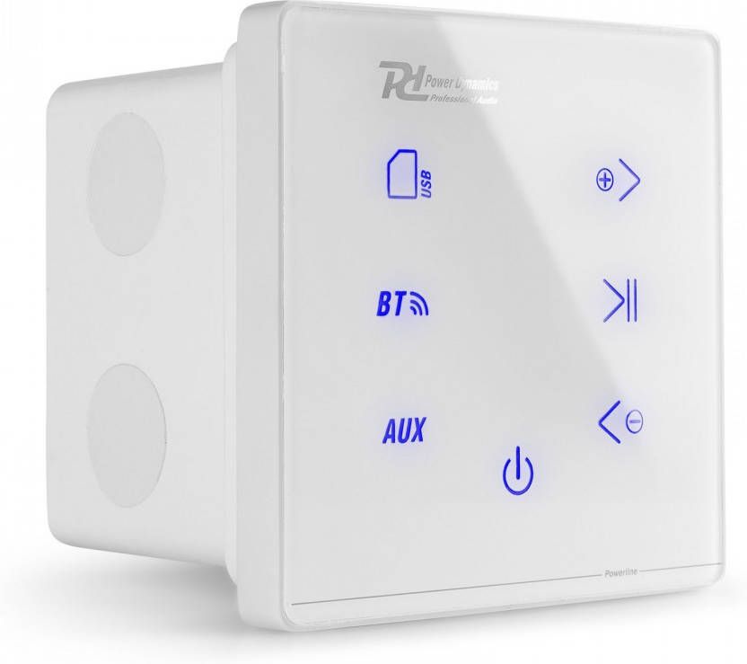 Power Dynamics Powerline A100W inbouw versterker met Bluetooth 4x