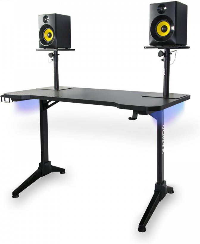 Vonyx DB20 DJ tafel/studio meubel met LED verlichting 120cm