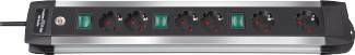 Brennenstuhl Alu Line Technics stroomverdeler 6 voudig