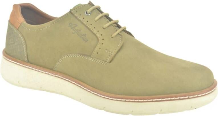 Australian Taupe Nubuc Effen N. , Beige, Heren