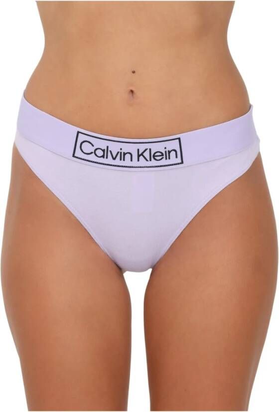 Calvin Klein Underwear Box Logo Thong Dames