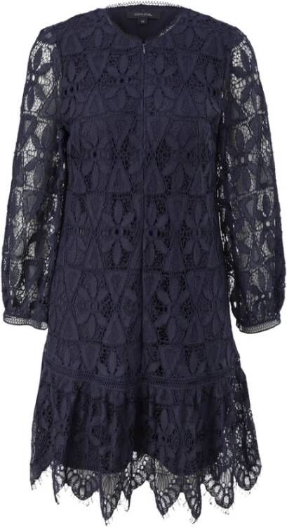 Comma Korte Kanten Jurk met Bloemen Patroon