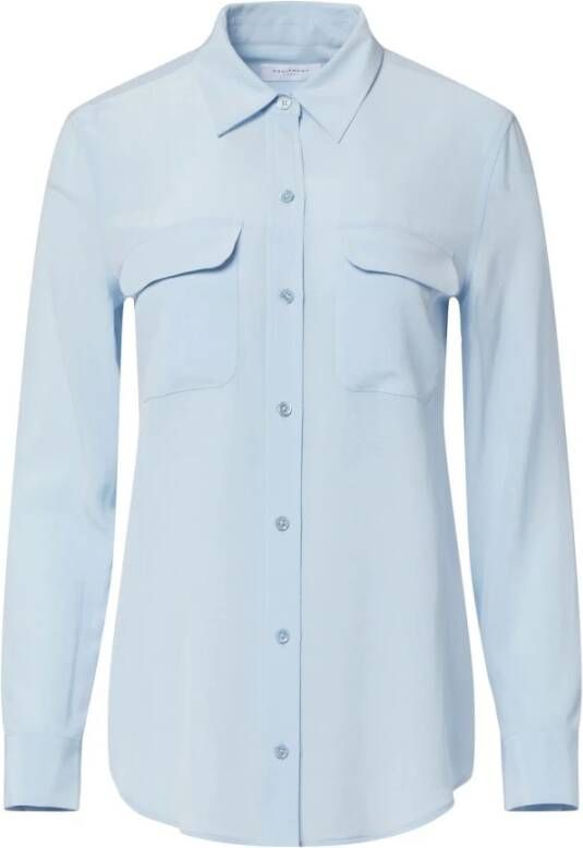 Equipment Longsleeve shirts Blauw Dames