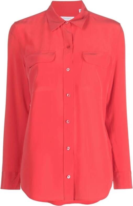 Equipment Longsleeve shirts Rood Dames