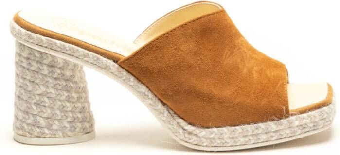 Espadrilles Sandalen Oranje Dames