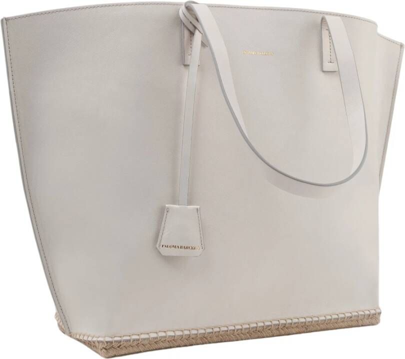 Paloma Barceló Belinda | Espadrille Large Bag Mousse Gesso , Wit, Dames