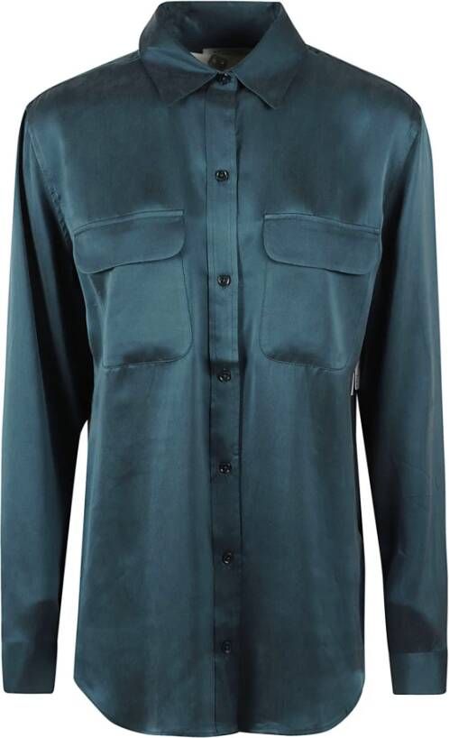 Equipment Alledaagse t shirts , Blauw, Dames