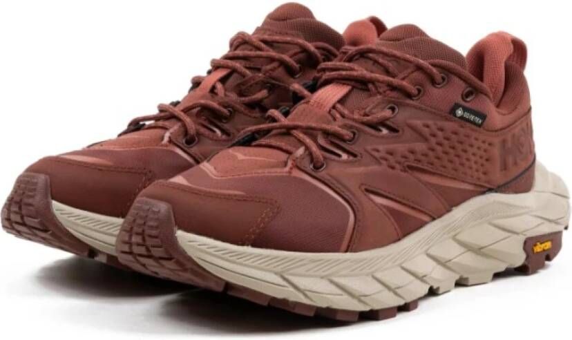 Hoka One Anacapa Low Gore Tex Wandelschoen Dames Donkerrood