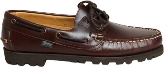 Paraboot Malo America Boat Shoes , Bruin, Heren