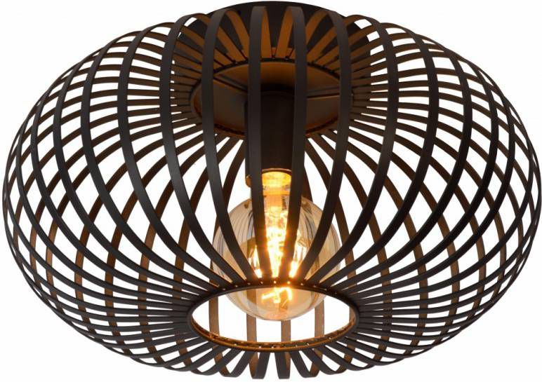 Lucide plafonniÃ¨re Manuela zwart Ã˜40x23 cm Leen Bakker