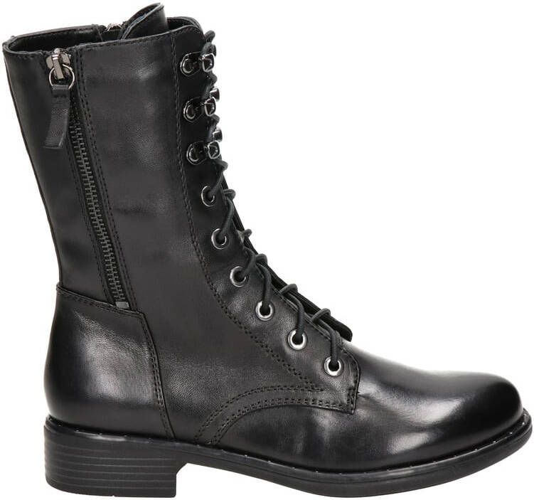 Regarde le ciel Roxana 35 leren veterboots zwart