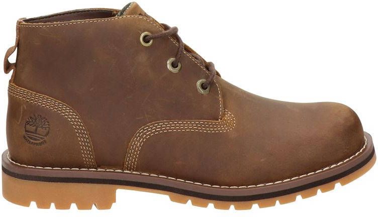Timberland leren veterboots cognac