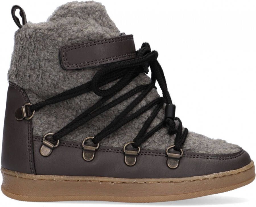 Bear & Mees Grijze Veterboots B&m Snowboats