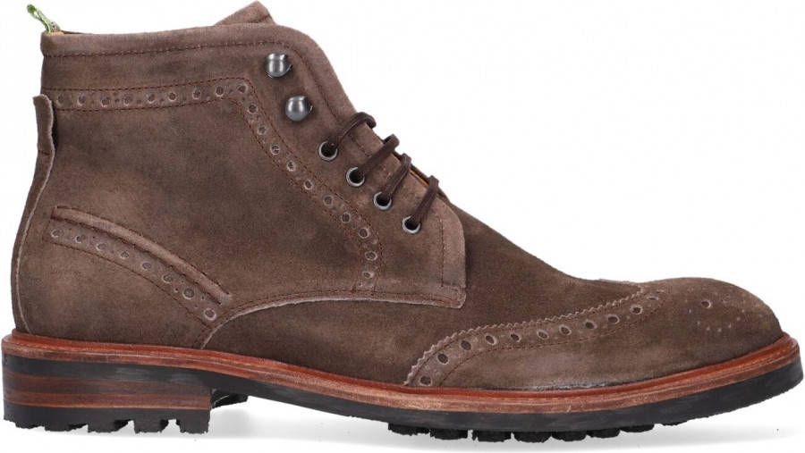 Floris van bommel 20092 Taupe H Wijdte Veter boots