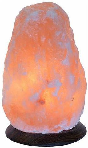 HIMALAYA SALT DREAMS Zoutkristal tafellamp Rock Met de hand gemaakt van zoutkristal iedere steen uniek, H ca.23 cm, ca.4 6 kg(1 stuk )