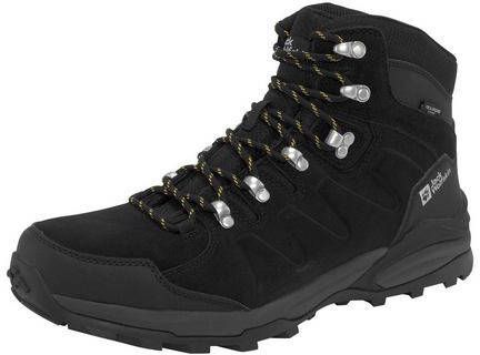 Jack Wolfskin Refugio Texapore Mid Wandelschoen Donkergrijs/Geel