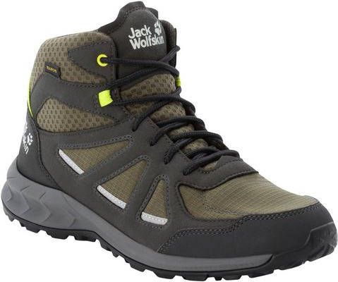 Jack Wolfskin Woodland 2 Texapore Mid Wandelschoen Groen