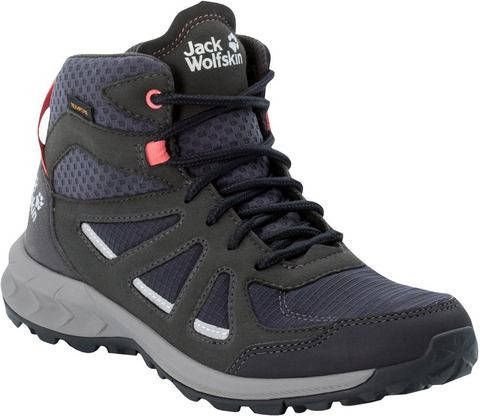 Jack Wolfskin Woodland 2 Texapore Mid Wandelschoen Dames Blauw