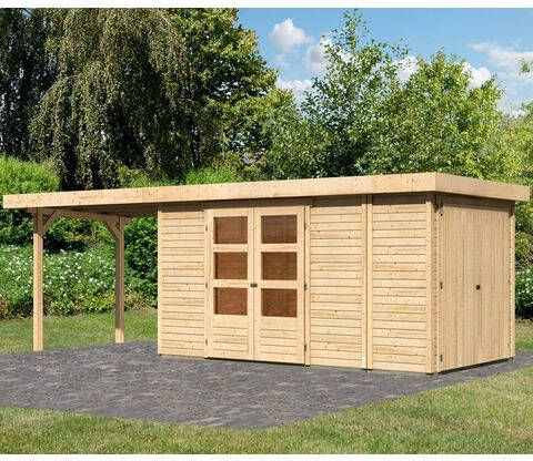 Woodfeeling | Tuinhuis Retola 5 met Overkapping 2, 8 en Opslagruimte