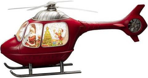 KONSTSMIDE Led lantaarn Kerst versiering Kerstversiering rood Led waterlantaarn, rood, "Kerstman en elf"(1 stuk )